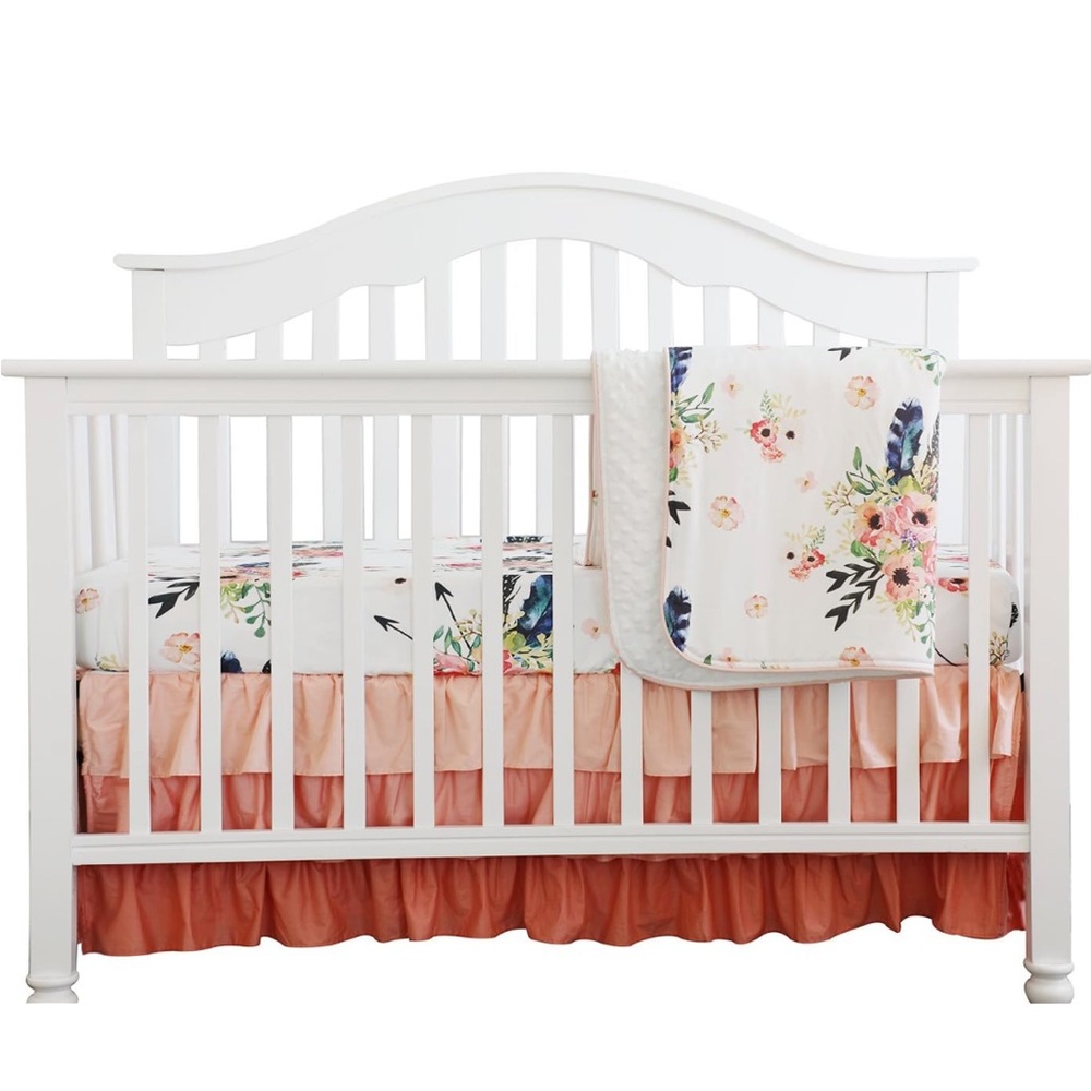 Boho girl crib bedding